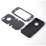 Wholesale iPhone 5 5S Hard Hybrid Case (Black-Black)